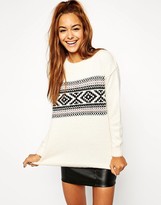 Thumbnail for your product : ASOS Jumper In Brushed Fairisle
