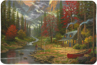 Thomas Kinkade Studios Thomas Kinkade The Good Life Memory Foam Rug ...