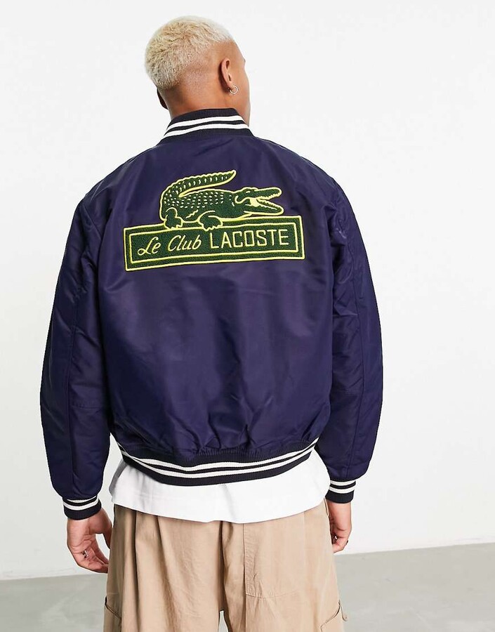 Letterman Jacket Lacoste Baseball Jacke Lacoste Wool Bomber Jacket