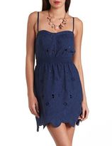 Thumbnail for your product : Charlotte Russe Eyelet Lace Bustier Dress