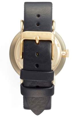 THRONE 1.0 Leather Strap Watch, 40mm