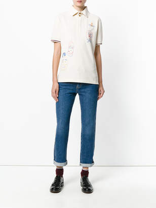 Vivienne Westwood scribble embroidered polo shirt
