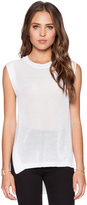 Thumbnail for your product : White + Warren Grid Mesh Tank