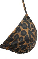 Thumbnail for your product : Fisch Dinzey Leopard Print Triangle Bikini Top