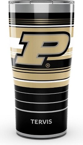 NCAA Purdue Boilermakers 20oz Hype Stripes Stainless Steel Tumbler