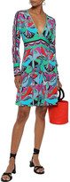 Thumbnail for your product : Emilio Pucci Pleated Printed Jersey Mini Dress