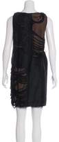 Thumbnail for your product : Fendi Distressed Knee-Length Dress