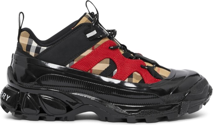 burberry arthur check sneakers