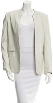 Thumbnail for your product : Theory Collarless Leather Jacket