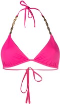 Thumbnail for your product : Versace Greca-detail halterneck bikini