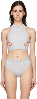 adidas by Stella McCartney Gray TruePace Bikini Top