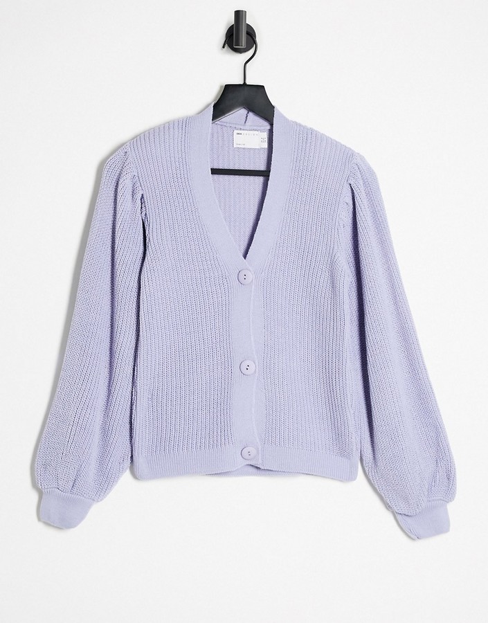 shoulder pad cardigan