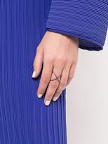 Thumbnail for your product : Eva Fehren 18kt white gold X diamond ring