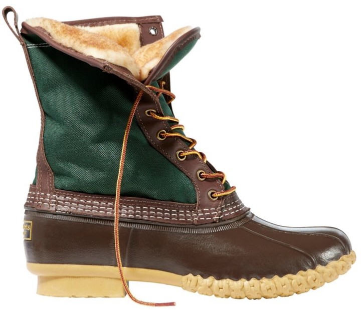shearling lined duck boots