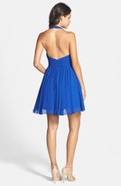 Thumbnail for your product : Way-In Embellished Halter Fit & Flare Dress (Juniors)