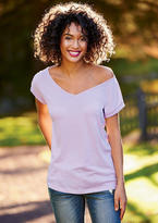 Thumbnail for your product : Alloy Oversized Off-Shoulder V-Neck Tee
