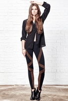 Thumbnail for your product : David Lerner New Tribal Leggings in Black/Coffee