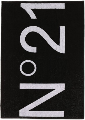 Nº21 Kids Logo-Print Cotton Towel