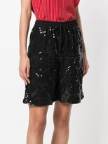 Thumbnail for your product : P.A.R.O.S.H. Sequinned Drawstring Shorts