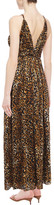 Thumbnail for your product : Ronny Kobo Twist-front Leopard-print Devore-velvet Maxi Dress