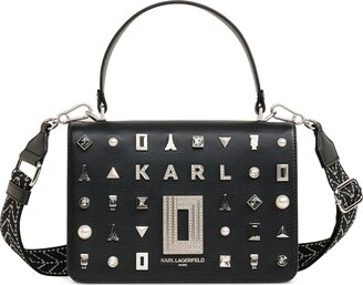 Karl Lagerfeld Paris Gray Handbags