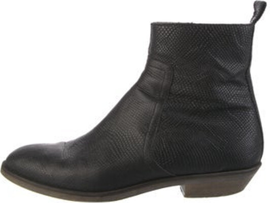 MM6 Maison Margiela Leather Ankle Chelsea Boots Black Round-Toes Includes Box & Dust Bag Unfortunately, due to restrictions, this item may not be eligible for shipping in all areas.