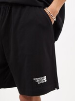 Thumbnail for your product : Vetements Limited Edition-logo Cotton-blend Jersey Shorts - Black