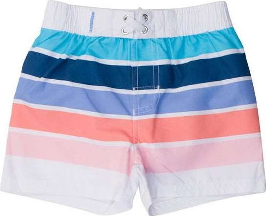 RuggedButts Boys' Seaside Swim Trunks Toddler 2T Stripe