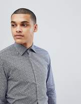 Thumbnail for your product : Esprit Slim Fit Shirt With Floral Print In Navy