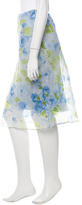 Thumbnail for your product : Vera Wang Embellished Floral Print Skirt