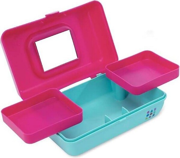 Caboodles CaboodlesPrettyinPetiteMakeupBags-HotPinkOverBlue
