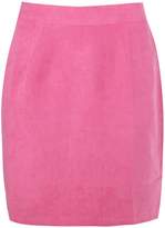 Thumbnail for your product : boohoo Ilia Colour Pop Suedette A Line Mini Skirt