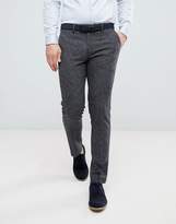 Thumbnail for your product : Farah Smart Skinny Wedding Suit Pants In Charcoal Fleck