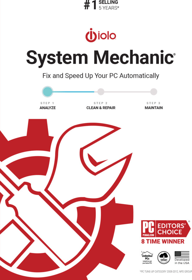 iolo System Mechanic - Digital Download - 10 Users - Keep you PC Clean & Running smooth