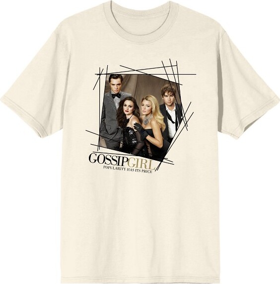 Gossip Girl GossipGirlChuck,Blair,Serena,NateCharactersMen'sNaturalGraphicTee-XXL