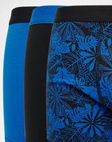 Thumbnail for your product : ASOS 3 Pack Trunks With Ditsy Floral Print SAVE 20%
