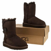 Thumbnail for your product : UGG dark brown bailey button girls junior
