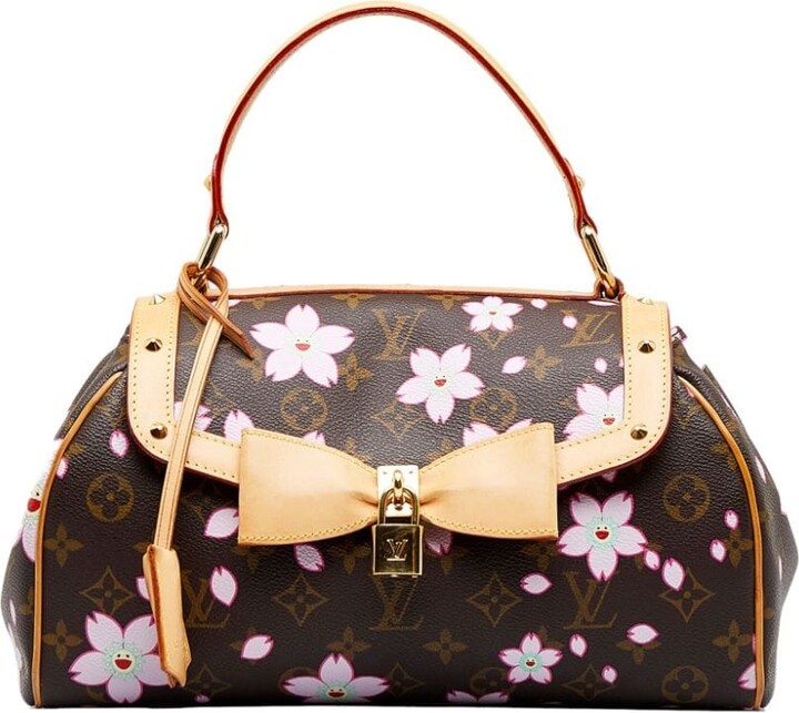 Louis Vuitton x Takashi Murakami 2003 pre-owned Monogram Cherry Blossom Sac  Retro Handbag - Farfetch