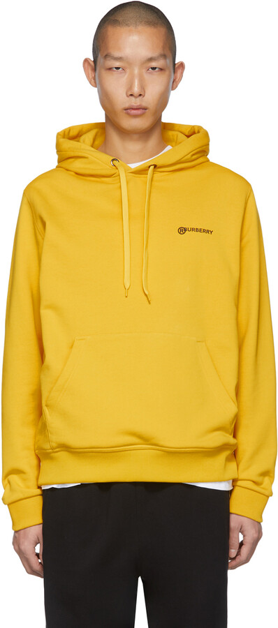 Burberry Yellow Robson Hoodie - ShopStyle