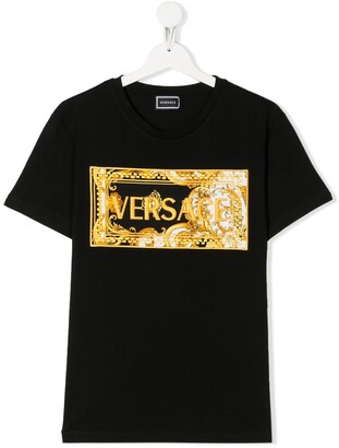 Versace Children embroidered logo T-shirt