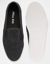 Thumbnail for your product : Miss KG Leo Black Slip On Trainers