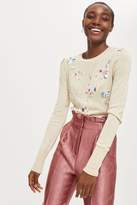 Thumbnail for your product : Topshop Embellished crew neck sweater
