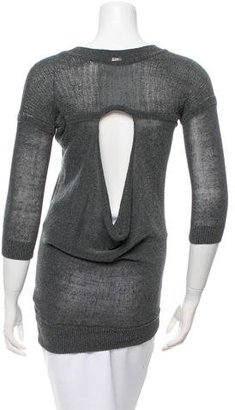 VPL Cutout-Accented V-Neck Sweater