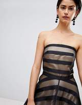 Thumbnail for your product : Forever Unique Stripe Strapless Gown