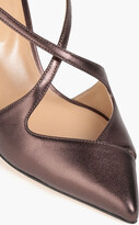 Thumbnail for your product : Sergio Rossi Metallic leather pumps