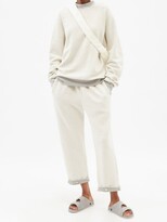 Thumbnail for your product : LES TIEN Brushed Cotton-fleece Track Pants - Grey Multi
