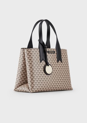 Emporio Armani Handbag With All-Over Monogram