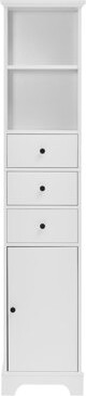 Tall Bathroom Cabinet, Freestanding Storage Cabinet With 3 Drawers And Adjustable Shelf, Bathroom Storage Cabinet For Home