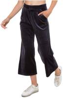 Thumbnail for your product : Juicy Couture Cropped Wide Leg Lightweight Velour Pant
