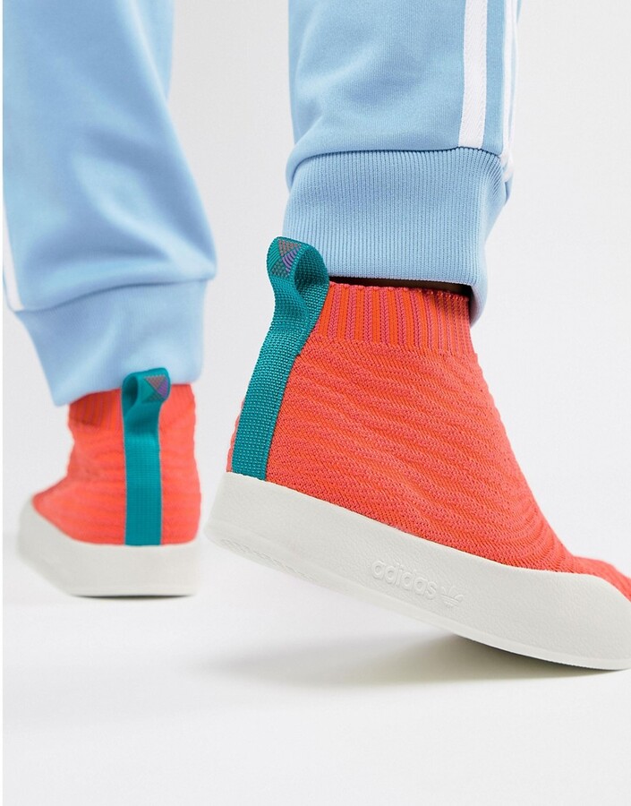 adidas Adilette Primeknit Sock Summer Sneakers In Orange CM8227 - ShopStyle